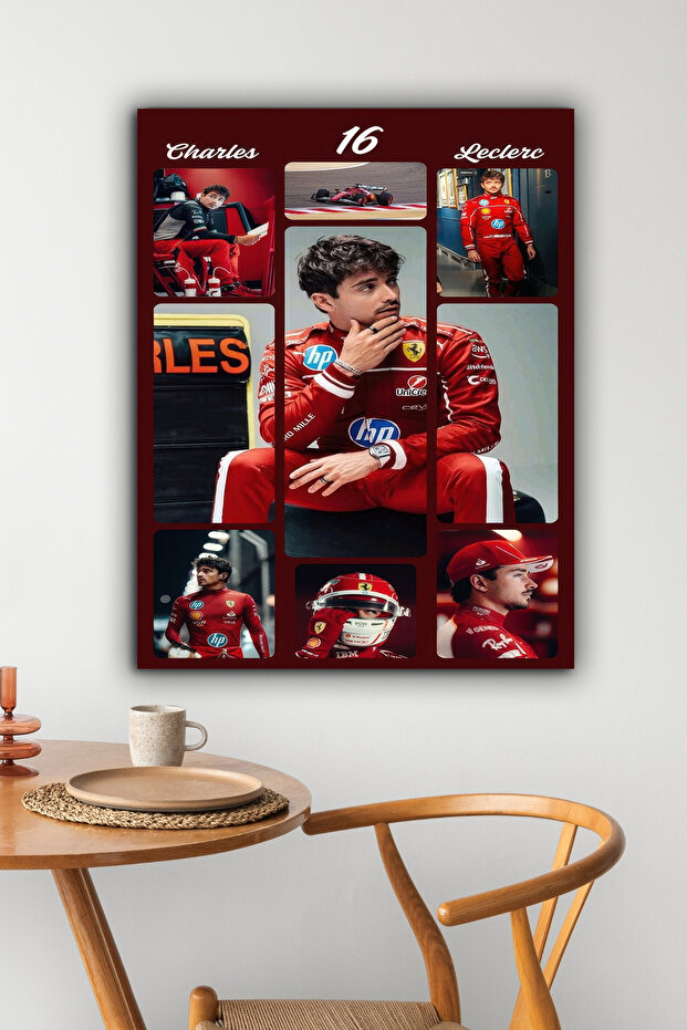 Charles Leclerc Modern Panel Tablo Poster - 1