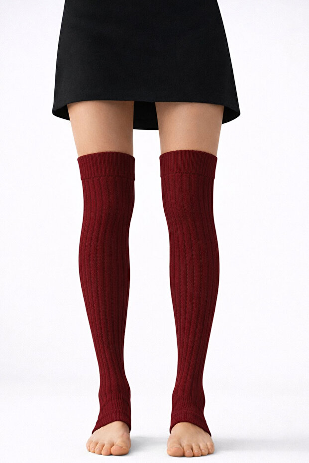 Ciorapi elastici peste genunchi, fără urechi, cu basic% de bumbac - 5