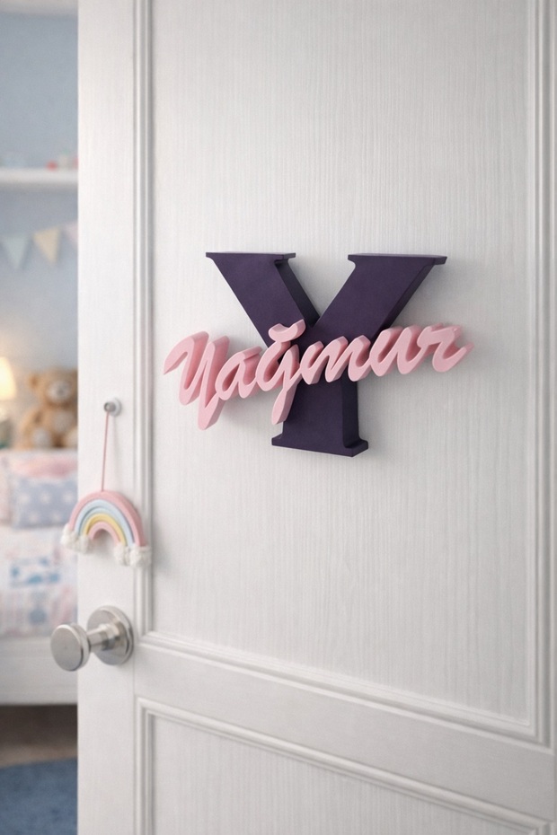 Modern İsme Özel Duvar ve Kapı Süsü - 1