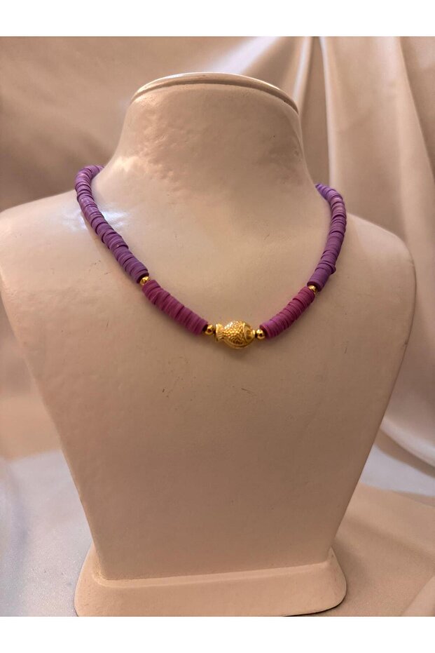 Fi̇mo bead women's necklace