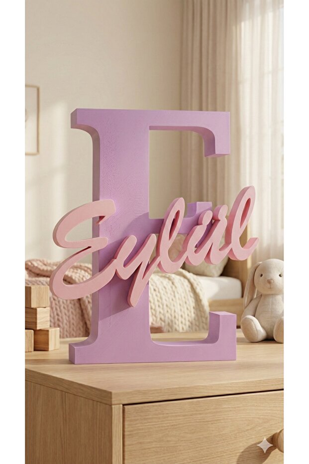 Modern İsme Özel Duvar ve Kapı Süsü - 5