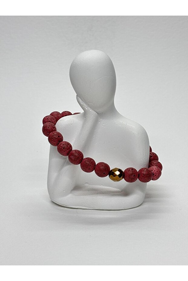 Lav Stone Natural Bracelet Pink