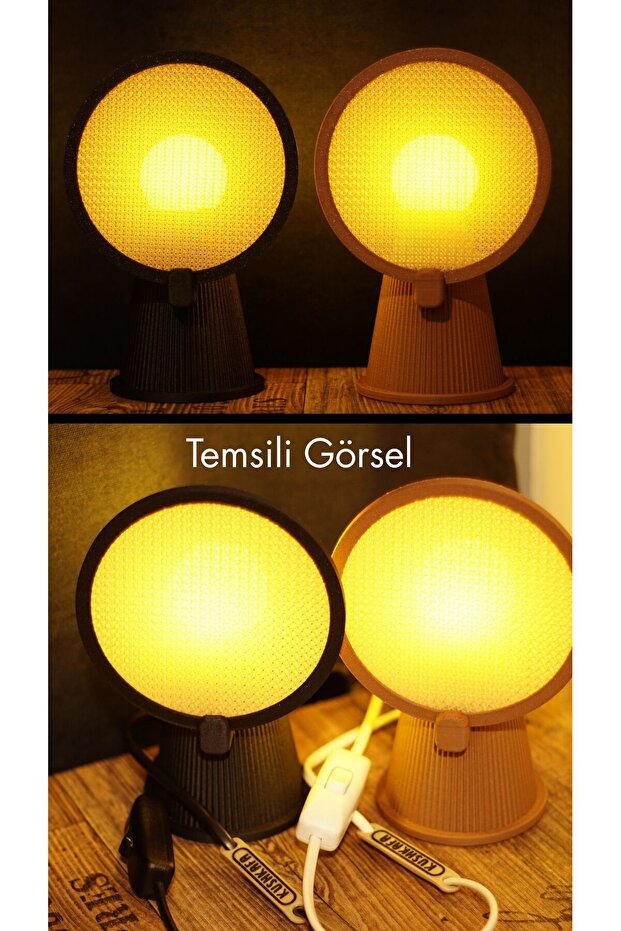 Lio Black - Minimal Dekoratif Masa ve Gece Lambası - Modern Tasarım Aydınlatma - 6