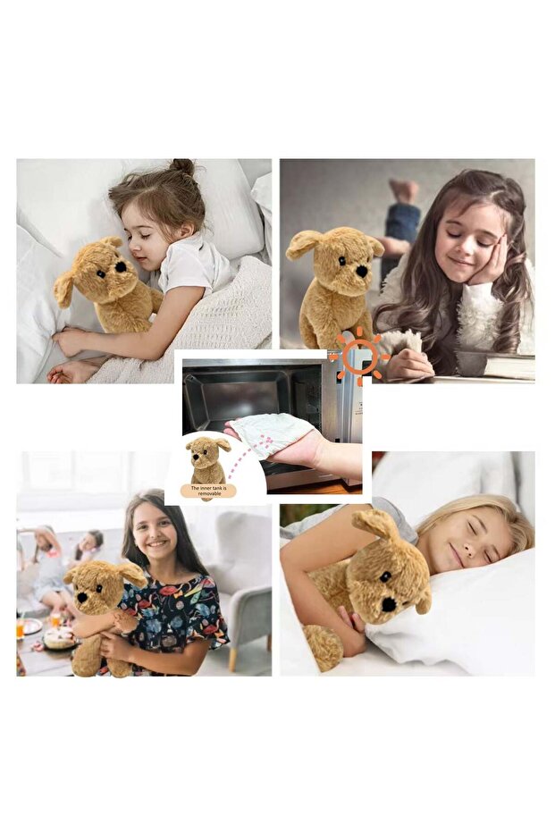 Warm Compressed Pillow with Plus Dog Pattern - 4