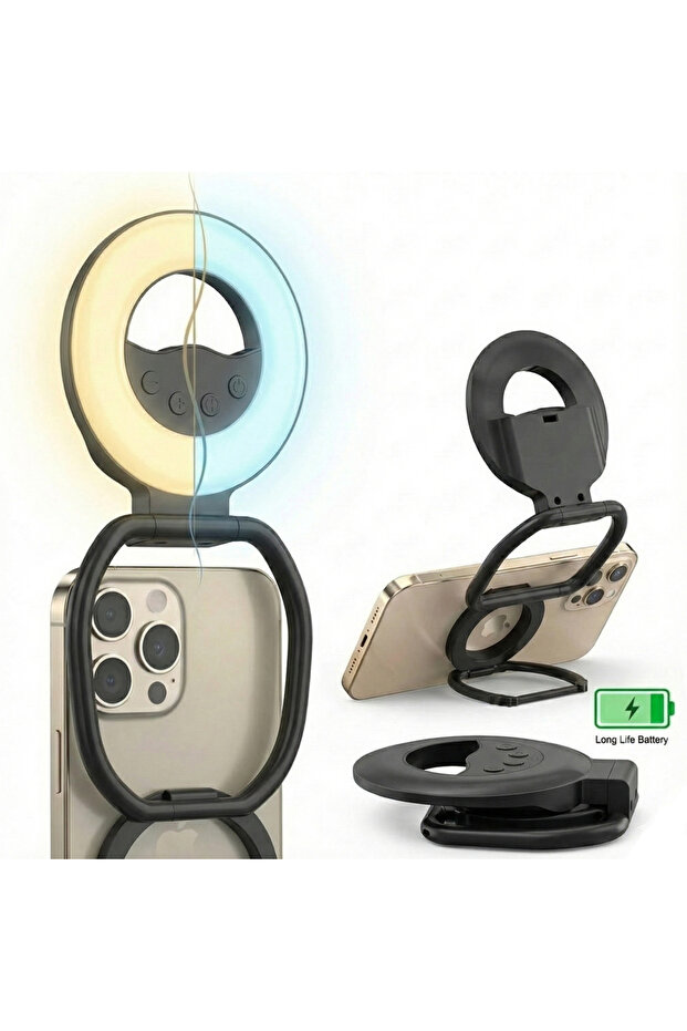 Sofiev® Ring Light Lamp, Magnetic Attachment, Warm, Cold, Neutral Light, Adjustable Intensity, 360° - 2