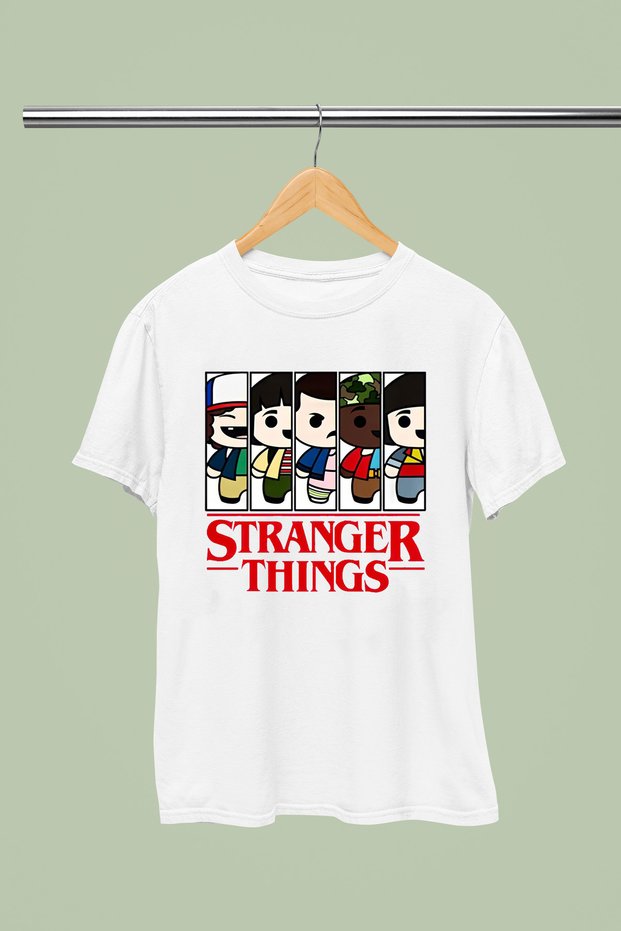 Stranger Things Printed Cotton Short Sleeve Youth and Children T-Shirt