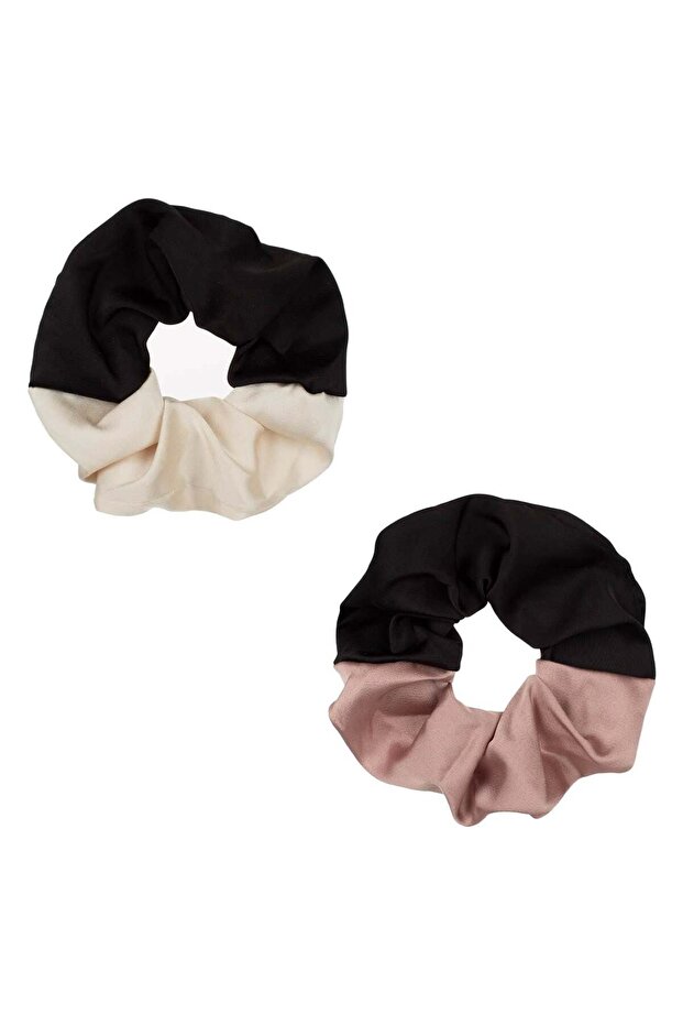 Elastice pentru Par Dama Bicolore - 2buc - 1