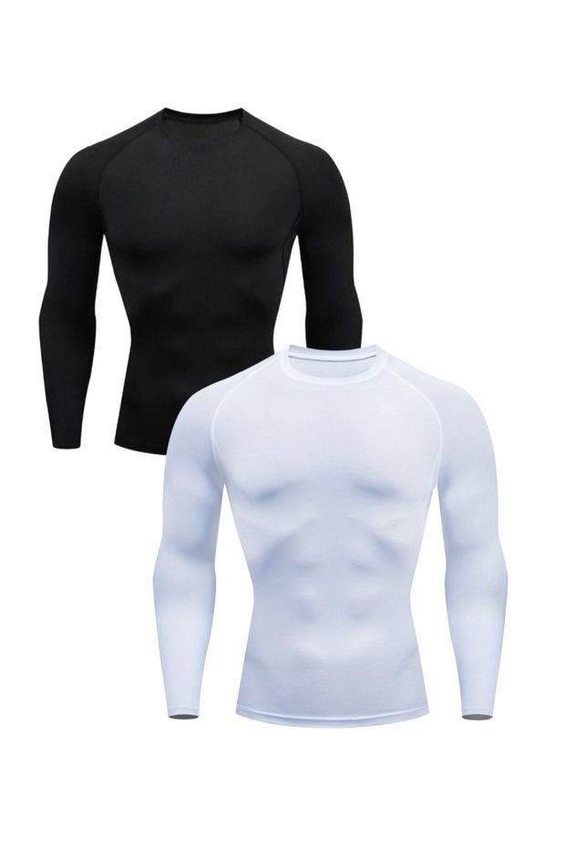 Men's Long Sleeve Sports Thermal Badi 2-Piece Compression Badi