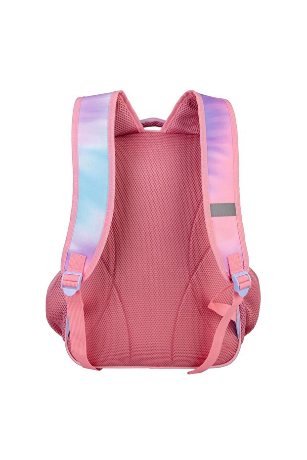 Ciel Pink Backpack with Stitch Pattern - 3
