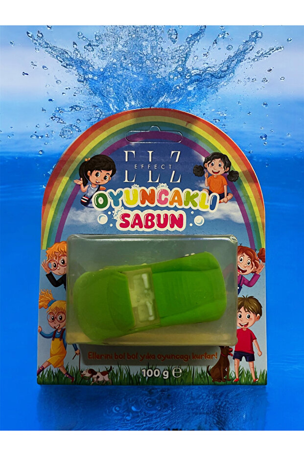 Oyuncaklı sabun yeşil araba - 1
