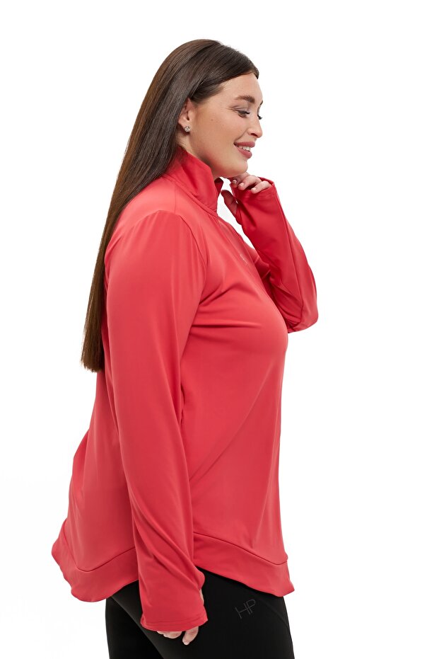 A-line Zipper Jacket - Imen Plus