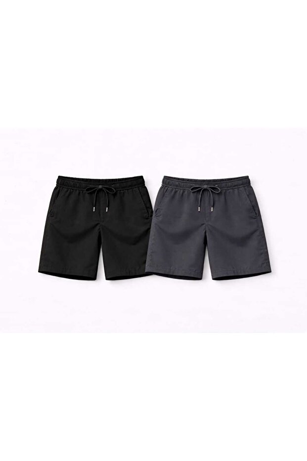Men's 2-Pack Sports Shorts - Training Shorts with Pockets
