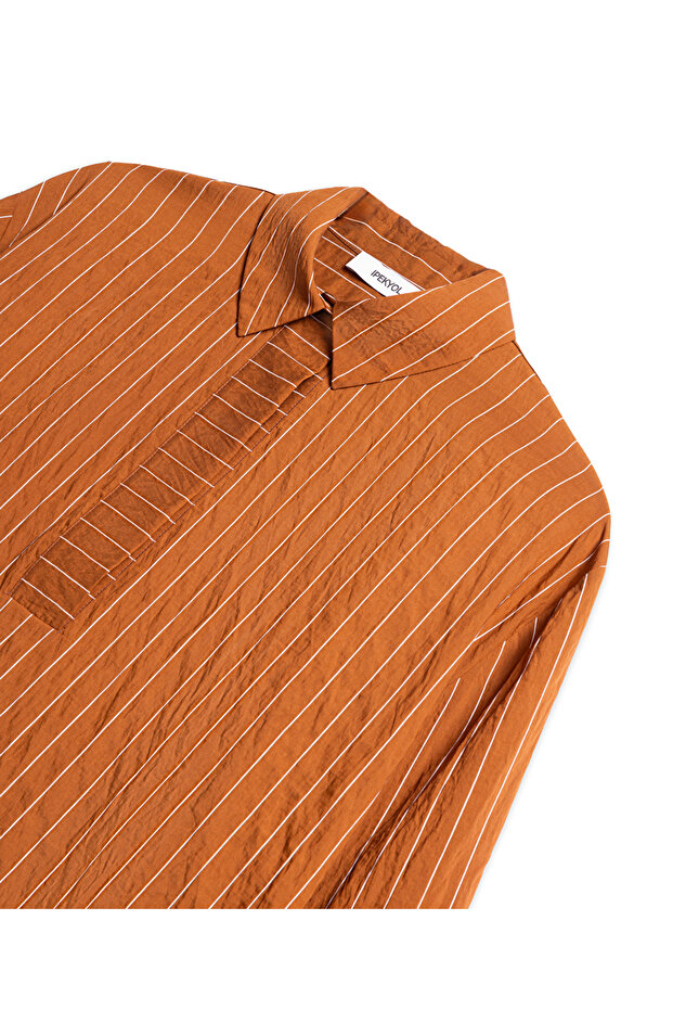 Çizgi desen bluz - 4