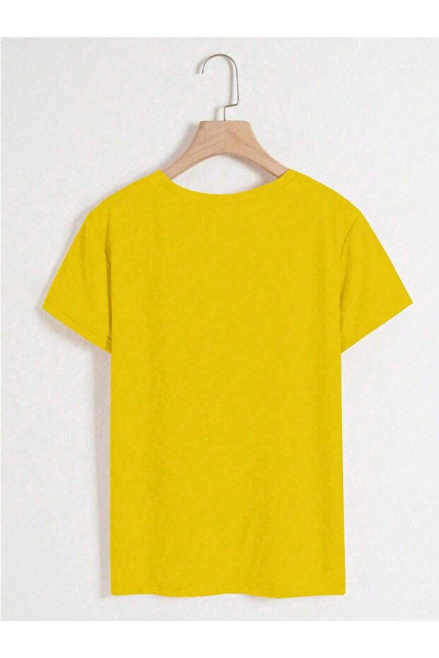 Basic Bisiklet Yaka Rahat Kesim Tişört - 2