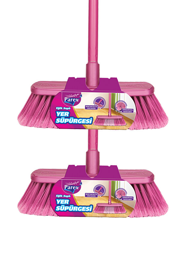 مكنسة أرضية بمقبض مائل، عبوة مزدوجة - 2