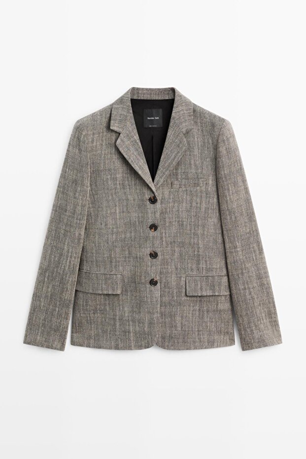 Yünlü jarse blazer - 5