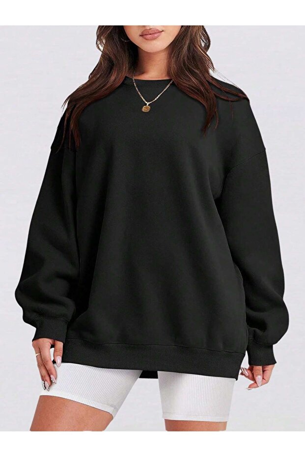 Women's Relaxed Fit Crew Neck Sweatshirt
