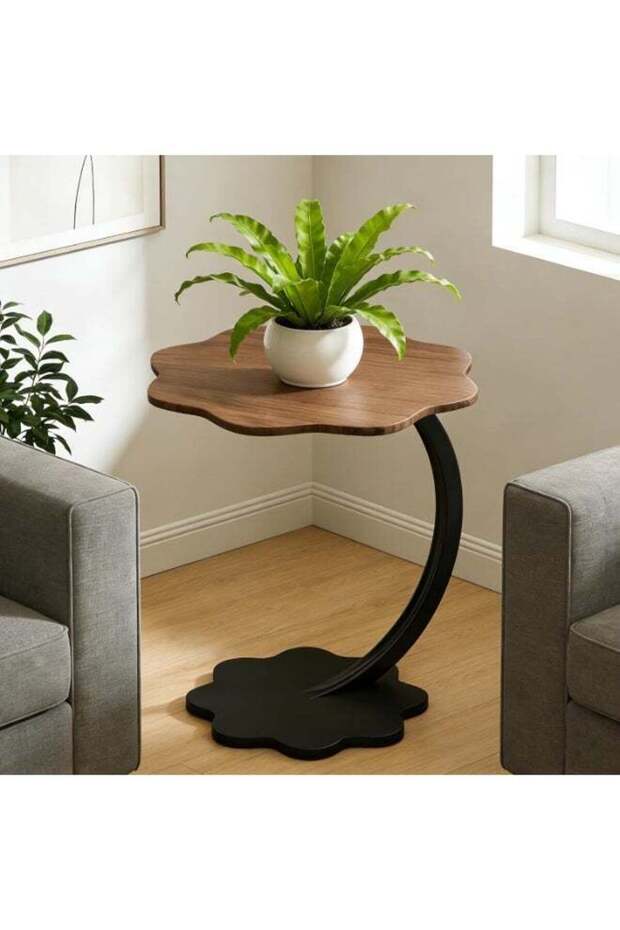C End Table for Sofa, Modern Minimalist Side Table for Living Room