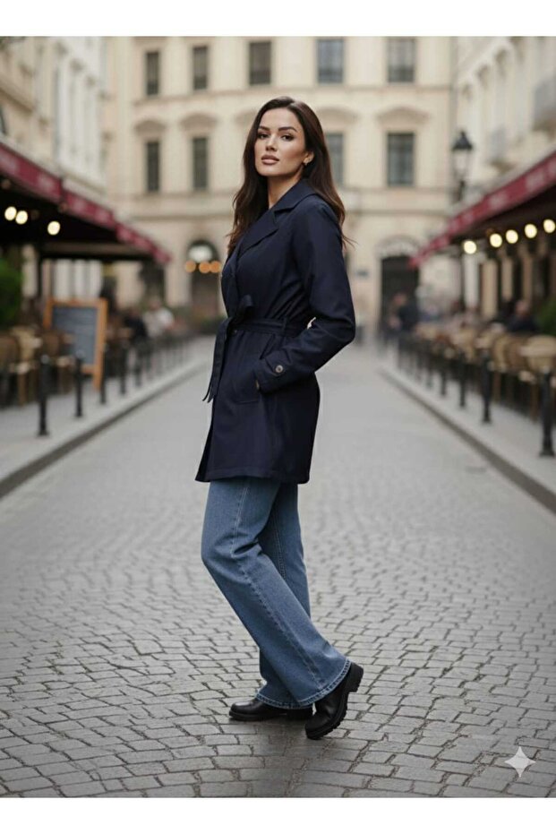 Kısa Trençkot Blazer Model - 6