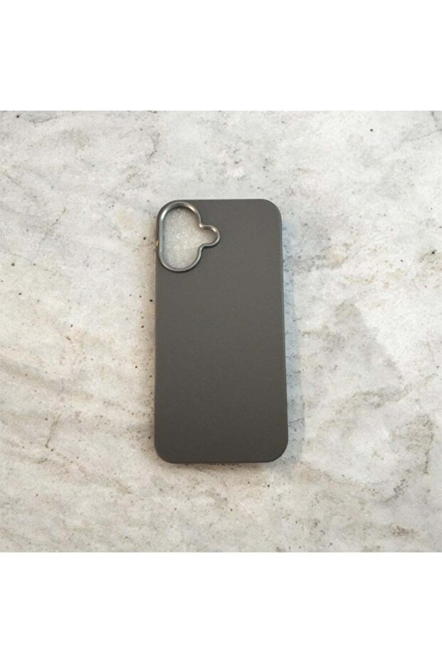 iPhone 16 Luxury Leather Texture Phone Case Grey