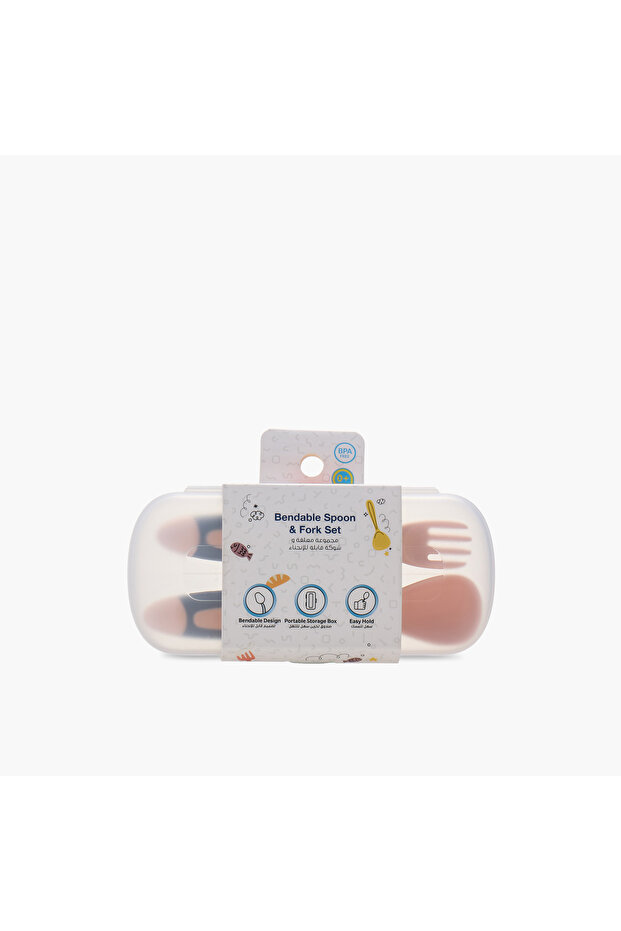 طقم ملعقة وشوكة قابلة للثني - 6