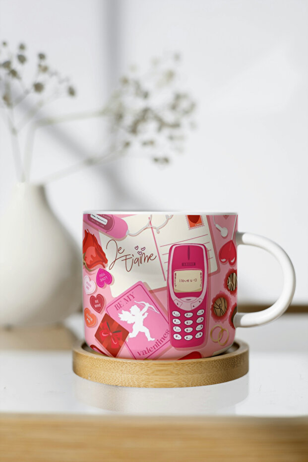 Colorful Patterned Porcelain Mug