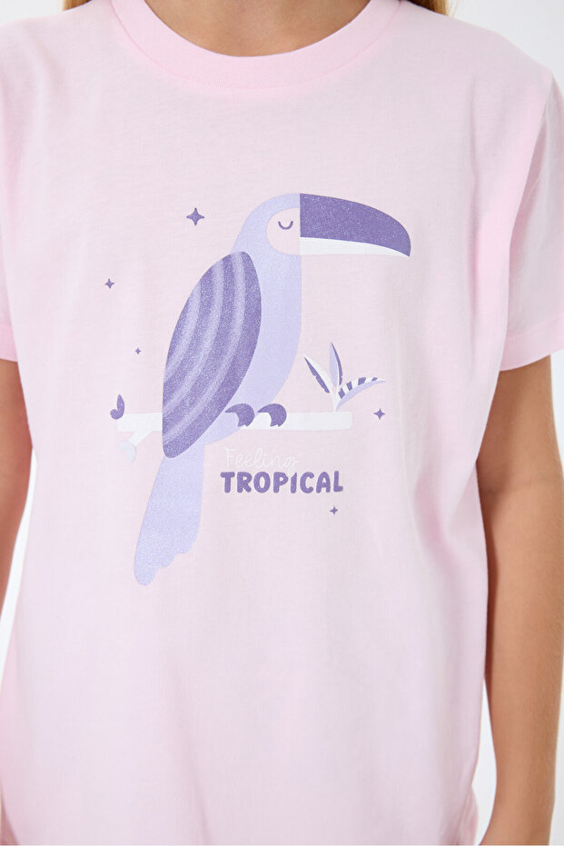 Devojčički roze pidžama set - 5