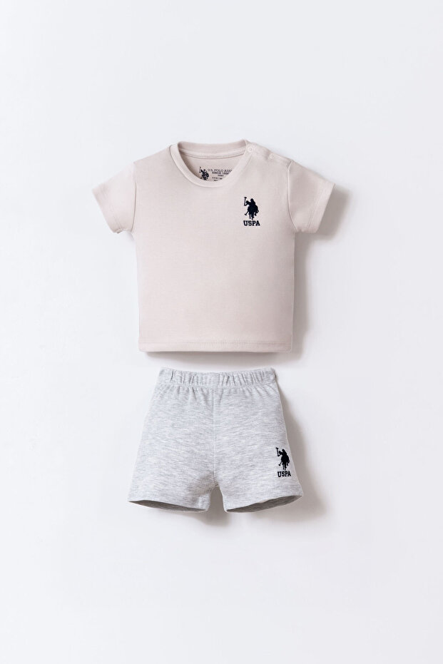 Brown Baby Boy Shorts Set