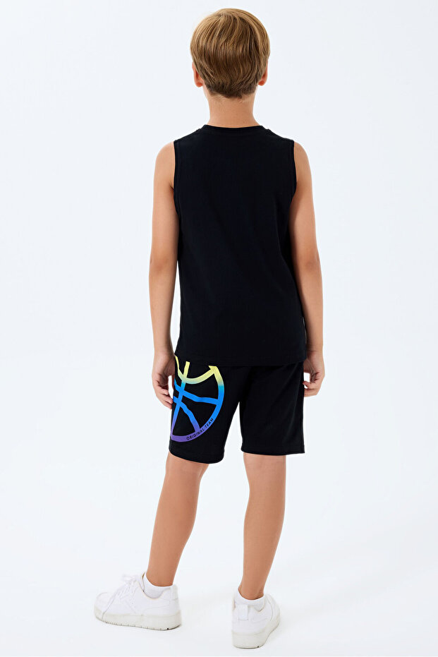 RolyPoly Boys Black Bermuda Set - 4