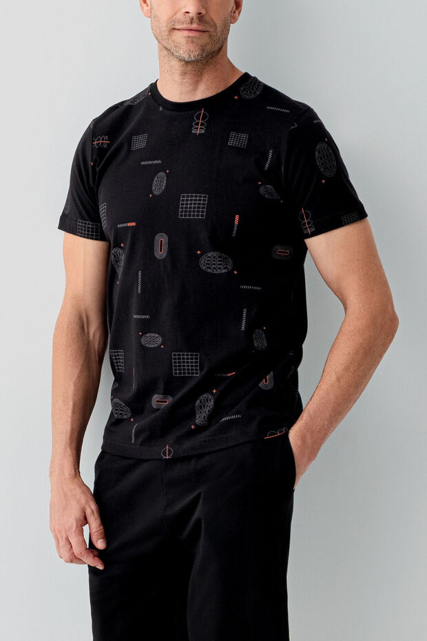 Erkek Siyah Bermuda Takım - 3