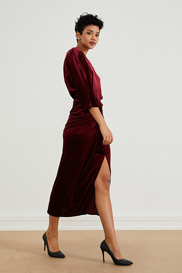 Yırtmaçlı Elbise - 3