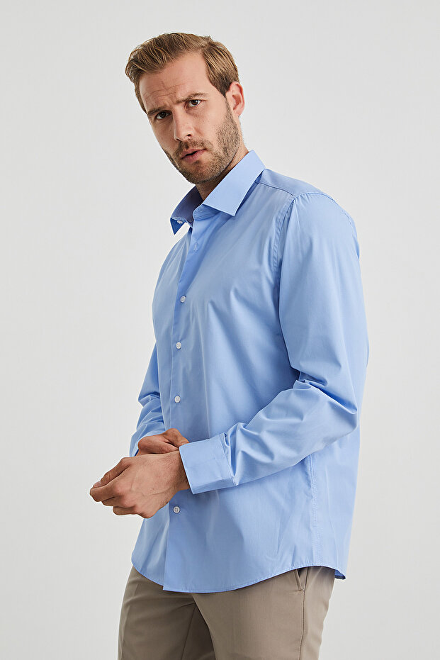 Slim Fit Basic πουκάμισο - 2