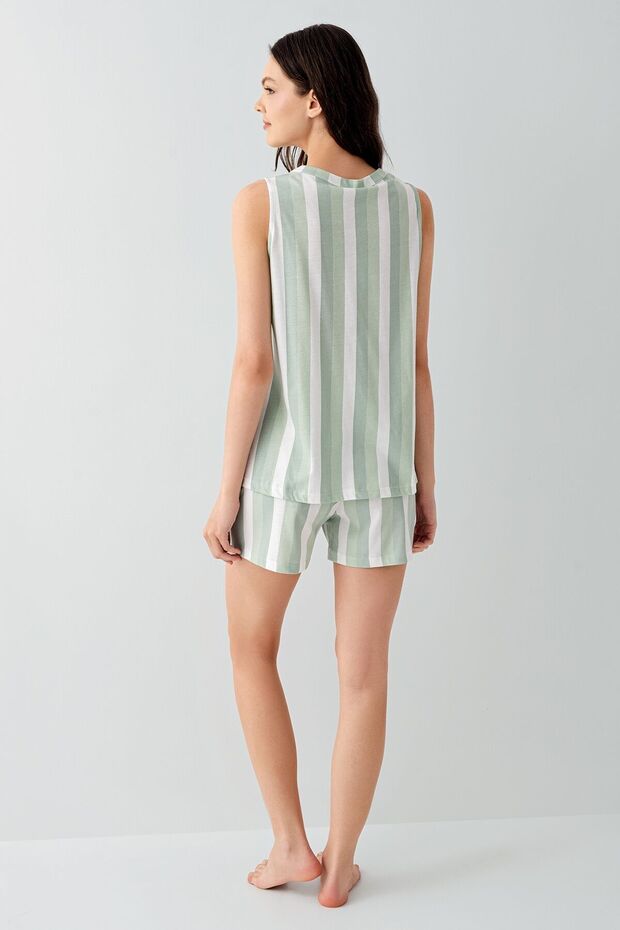 Kadın Yeşil Şort Takım - 4