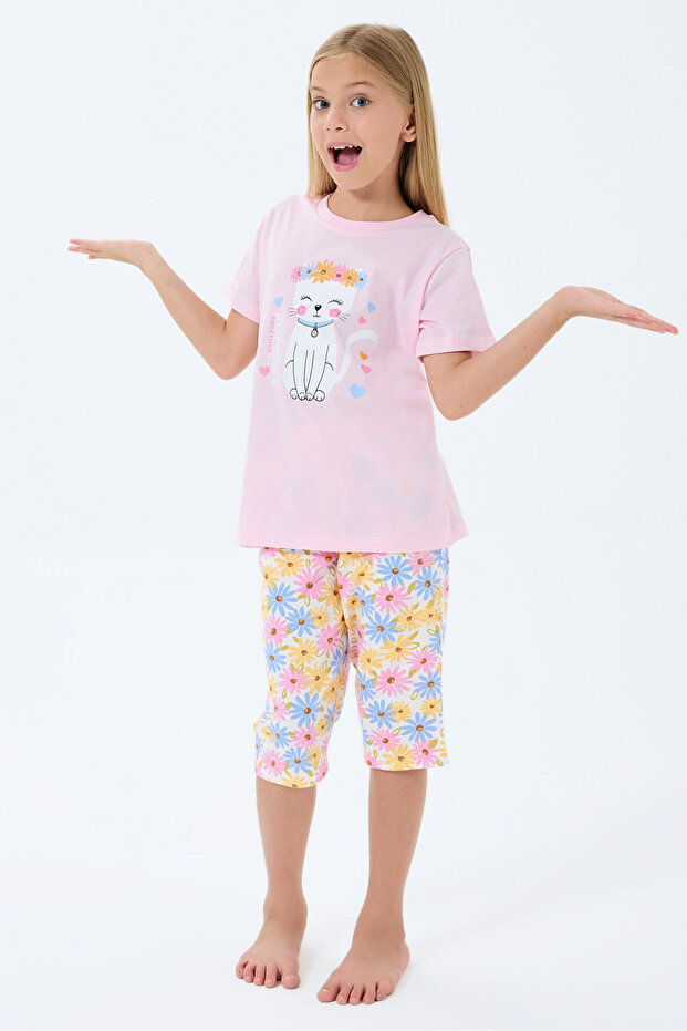 Devojčin roze kapri set - 2