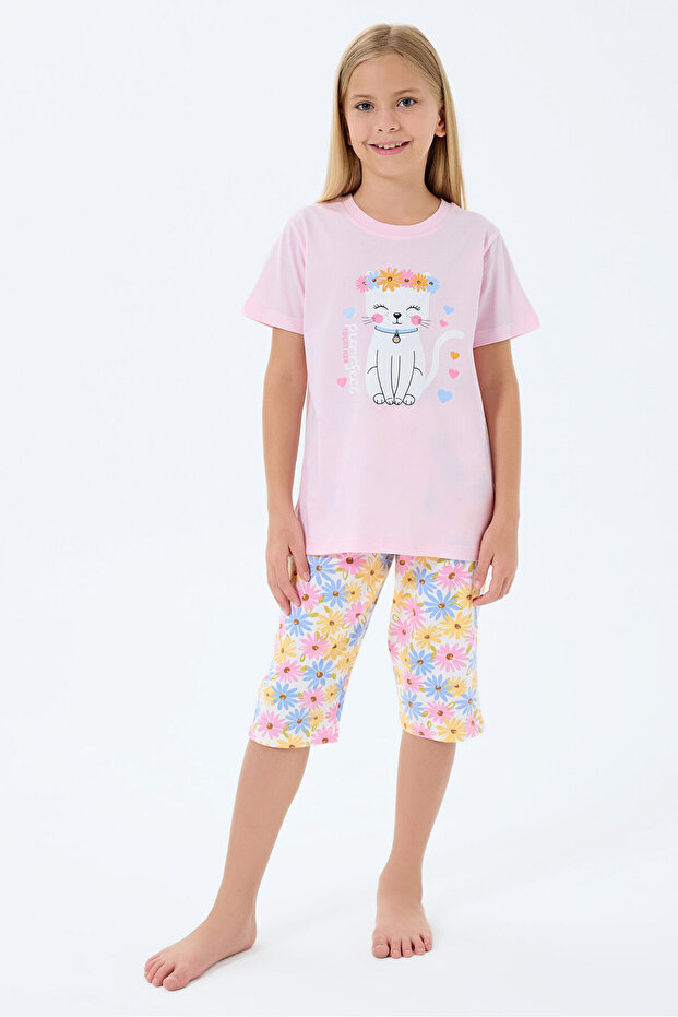 Devojčin roze kapri set - 1