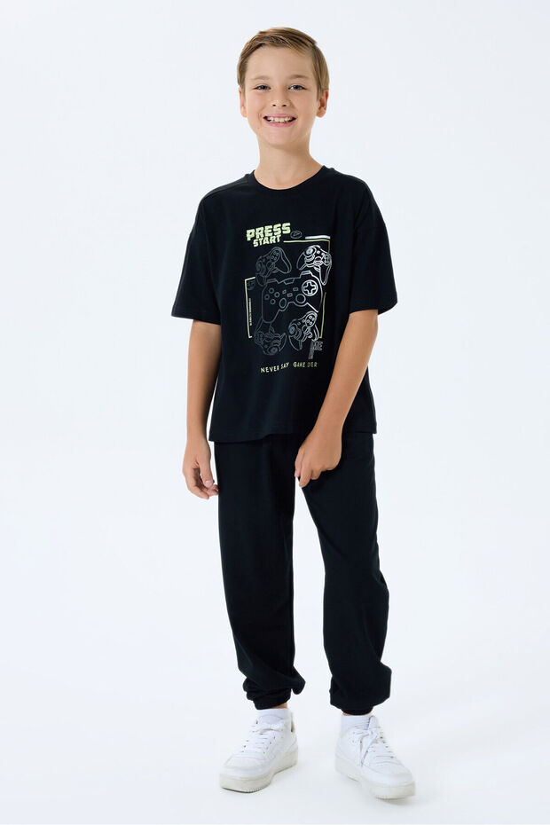 Crni set pidžama za dečake - 1