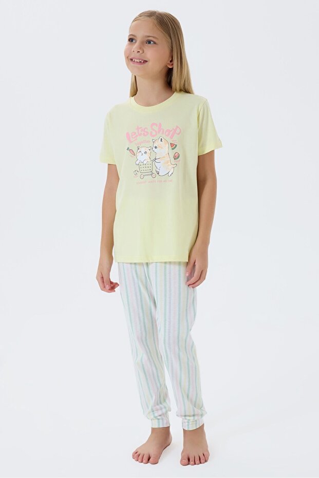 Žuta pidžama za devojčice - 2