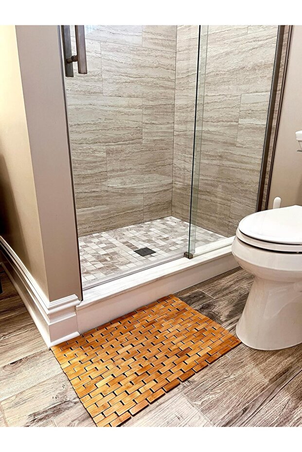 حصيرة حمام من الخيزران - 2