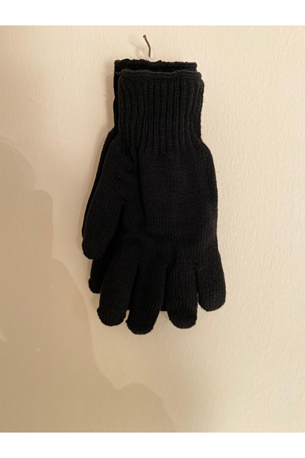 Erkek Örme Yün Çift Katlı Eldiven - 2