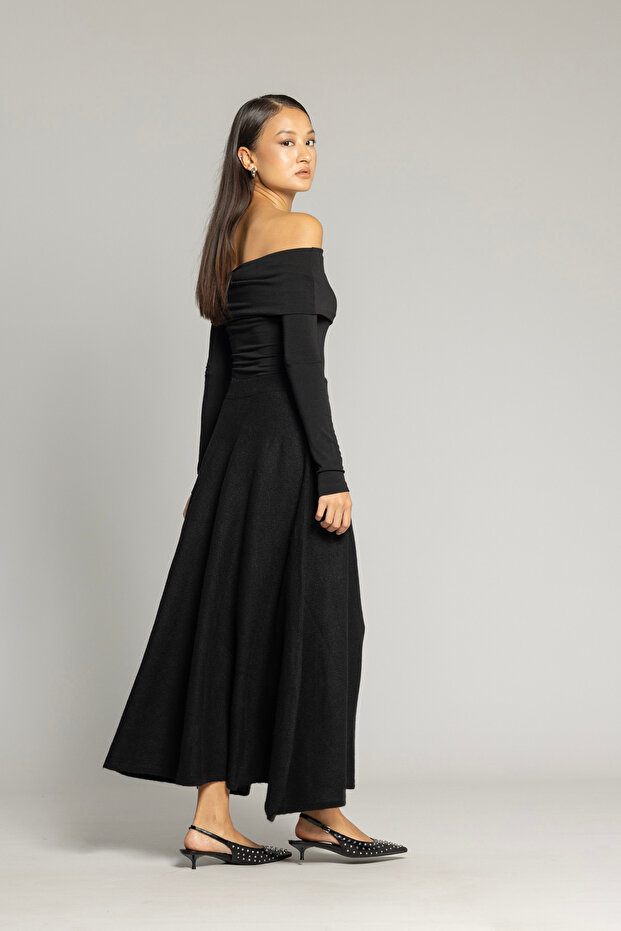 VOLANLI TRİKO ETEK - 3