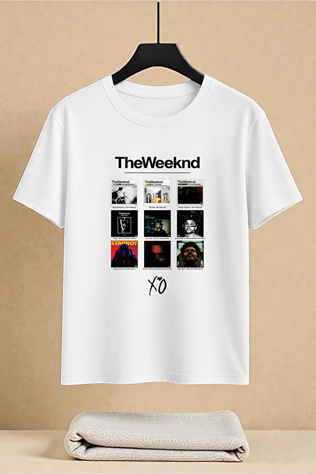 تيشيرت للجنسين بتصميم The Weeknd مطبوع