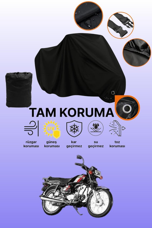 Honda Hero 100 Compatible Motorcycle Tarpaulin Compatible with Black Lock