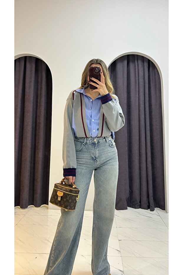 Tasarım Triko Detay Gömlek - 3