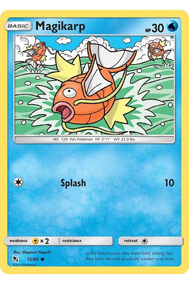 Magikarp # 15 Pokemon Hidden Fates Original Card