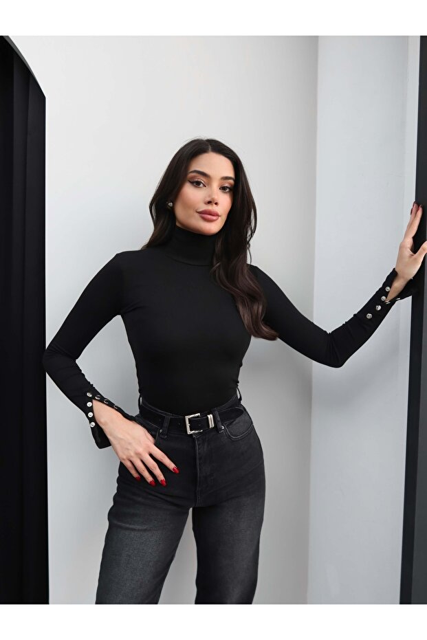 Kolu Çıtçıtlı Bluz - 2