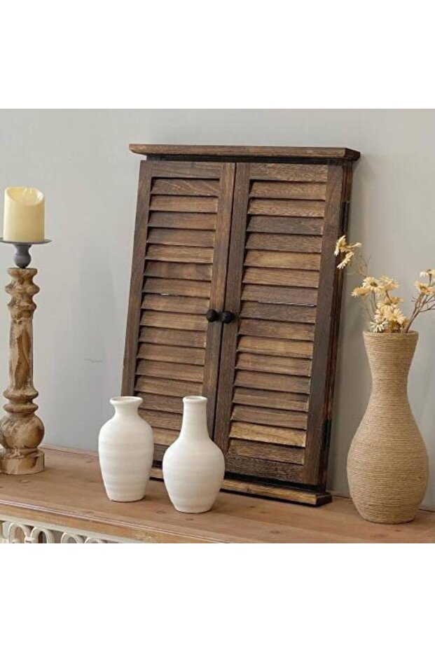 مرايا شباك خشب KATHY KATHY Wooden Window Mirror