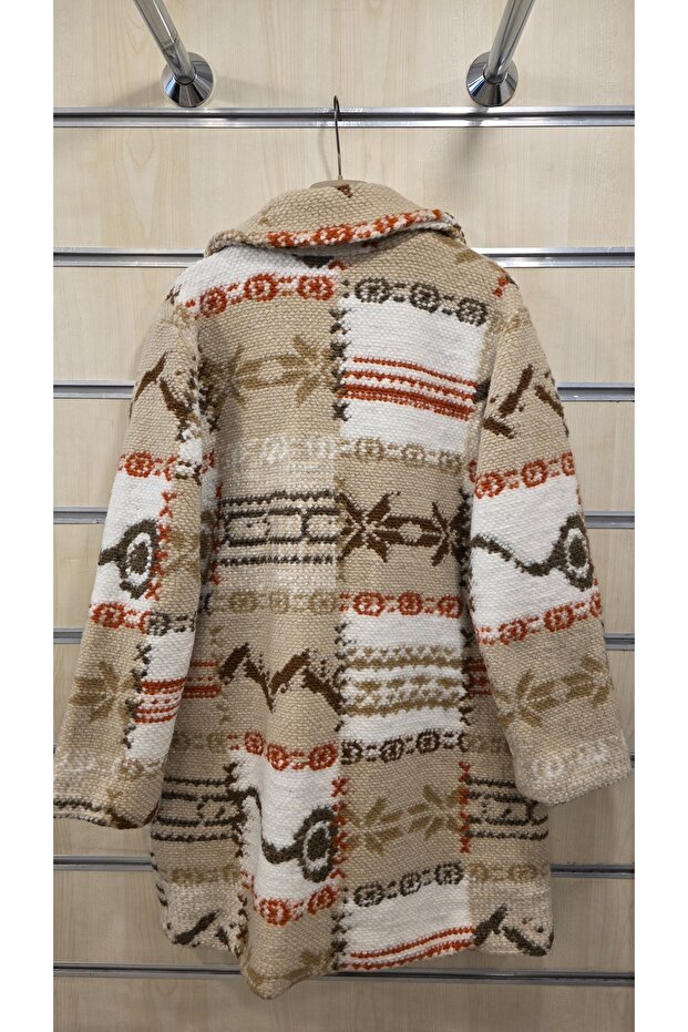 معطف صوف إيطالي منقوش - 7