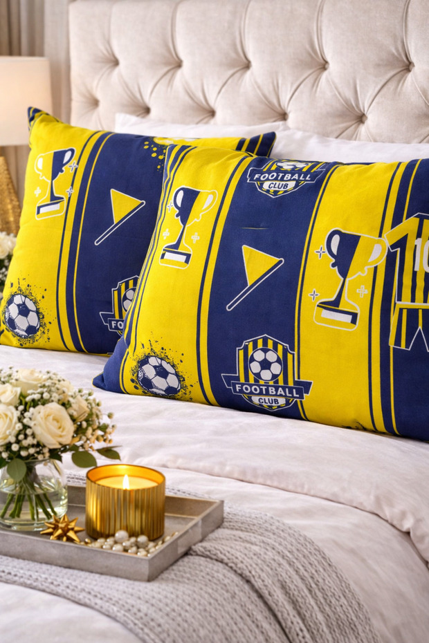 2-Piece Pillowcase | Zipper Design | Cotton | 50X70 cm | Patterned |