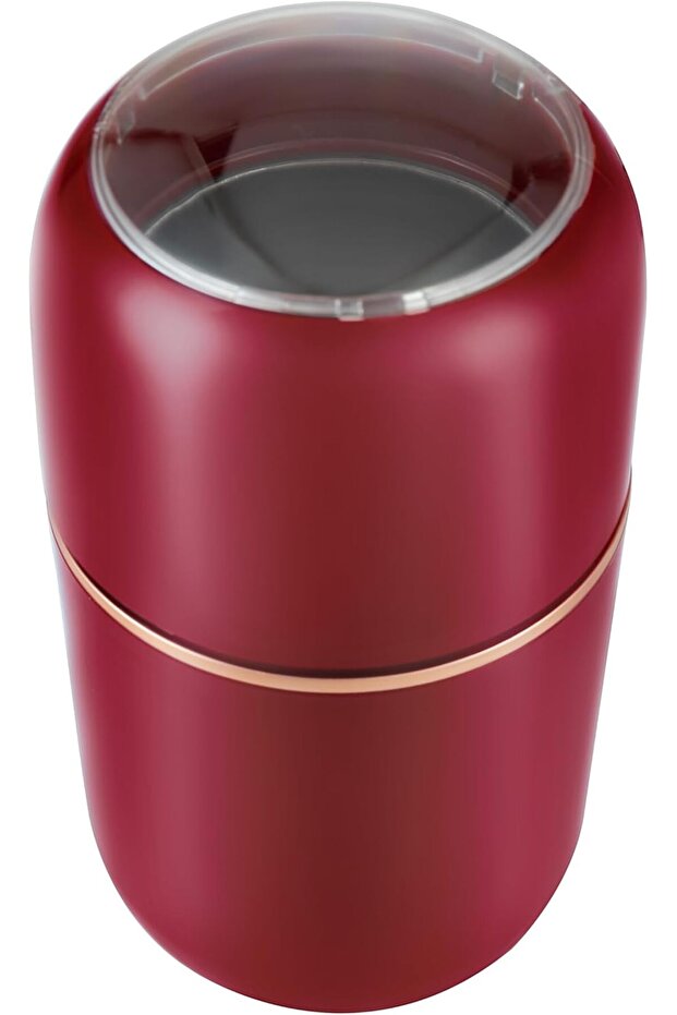 مطحنة قهوة كهربائية 200 واط، لون أحمر - 2