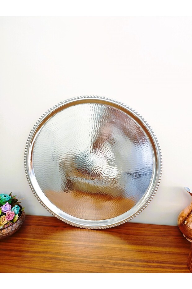 Bakır Çekiçli Sini 60 Cm - 5